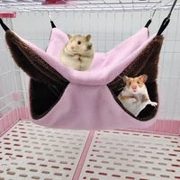 2021 pet hammock double layer soft winter warm chinchilla squirrel hanging nest hamster sleeping bed small pets supplies o23 20