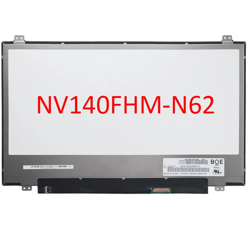 

ЖК-экран NV140FHM-N62, 14,0 дюйма, новый оригинальный дисплей, панель для ноутбука класса A, 1920*1080 FHD 30 Сменные булавки