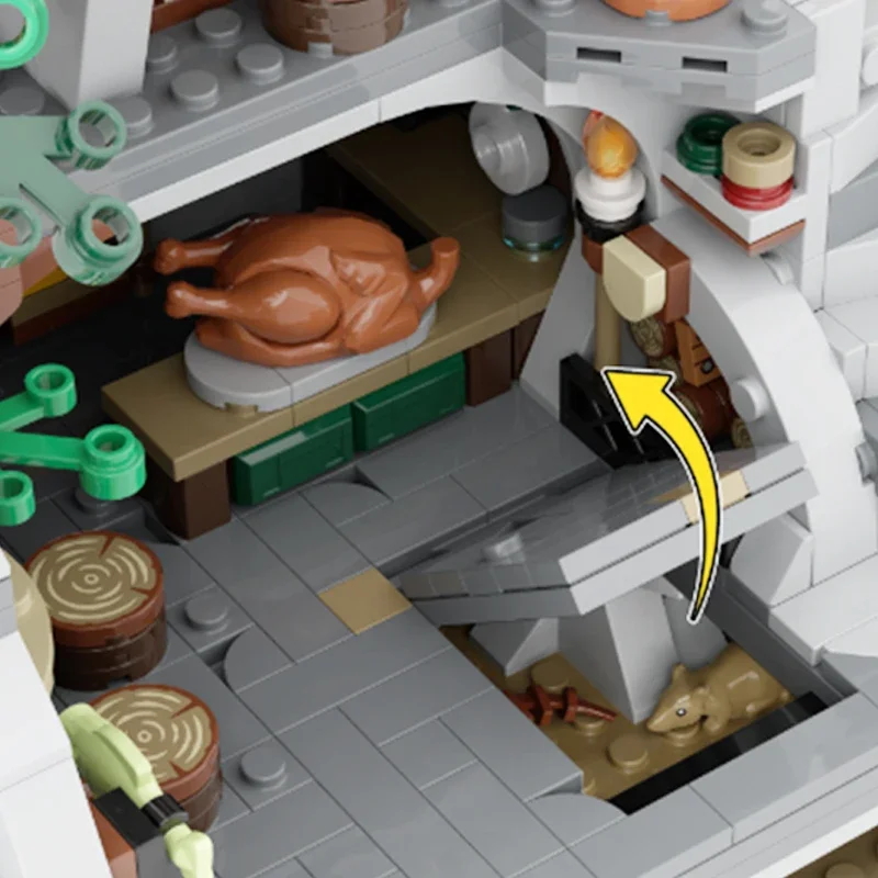 Модель средневековой улицы строительные блоки Moc секретная технология ИНН