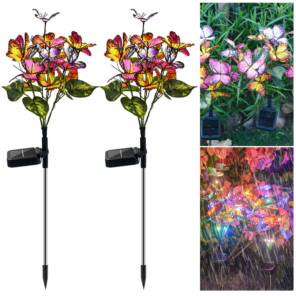 

Solar LED Light Simulation Butterfly Solar Light Outdoor Waterproof Stakes Light Garden Yard Lawn Night Lamp Landscape Lamp