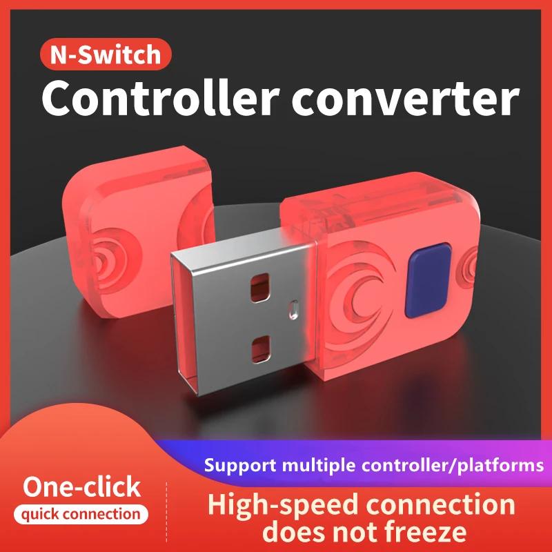 Беспроводной приемник с поддержкой Bluetooth и USB-адаптера конвертер для Nintendo Switch PS5 PS4