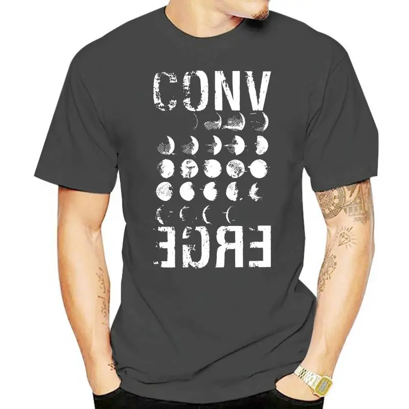

CONVERGE MOON PHASE BLACK Tops Tee T Shirt METALCORE HARDCORE POST HARDCORE T-Shirt Custom Graphic