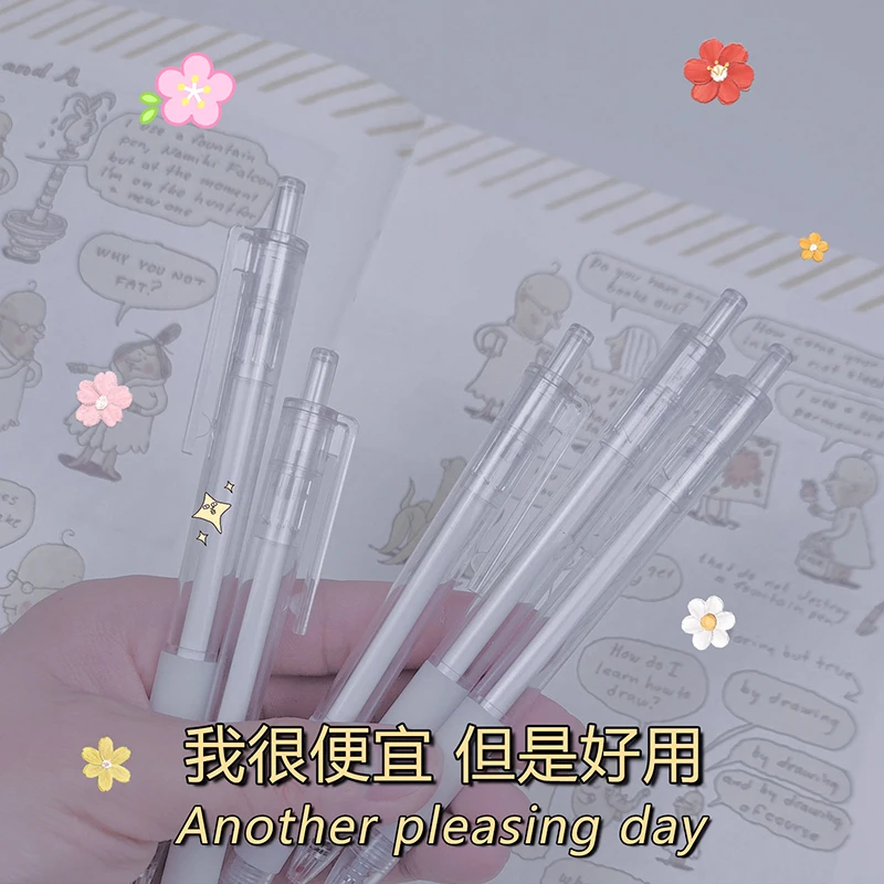 Нажмите гелевую ручку свежий и простой высококлассный для студентов с