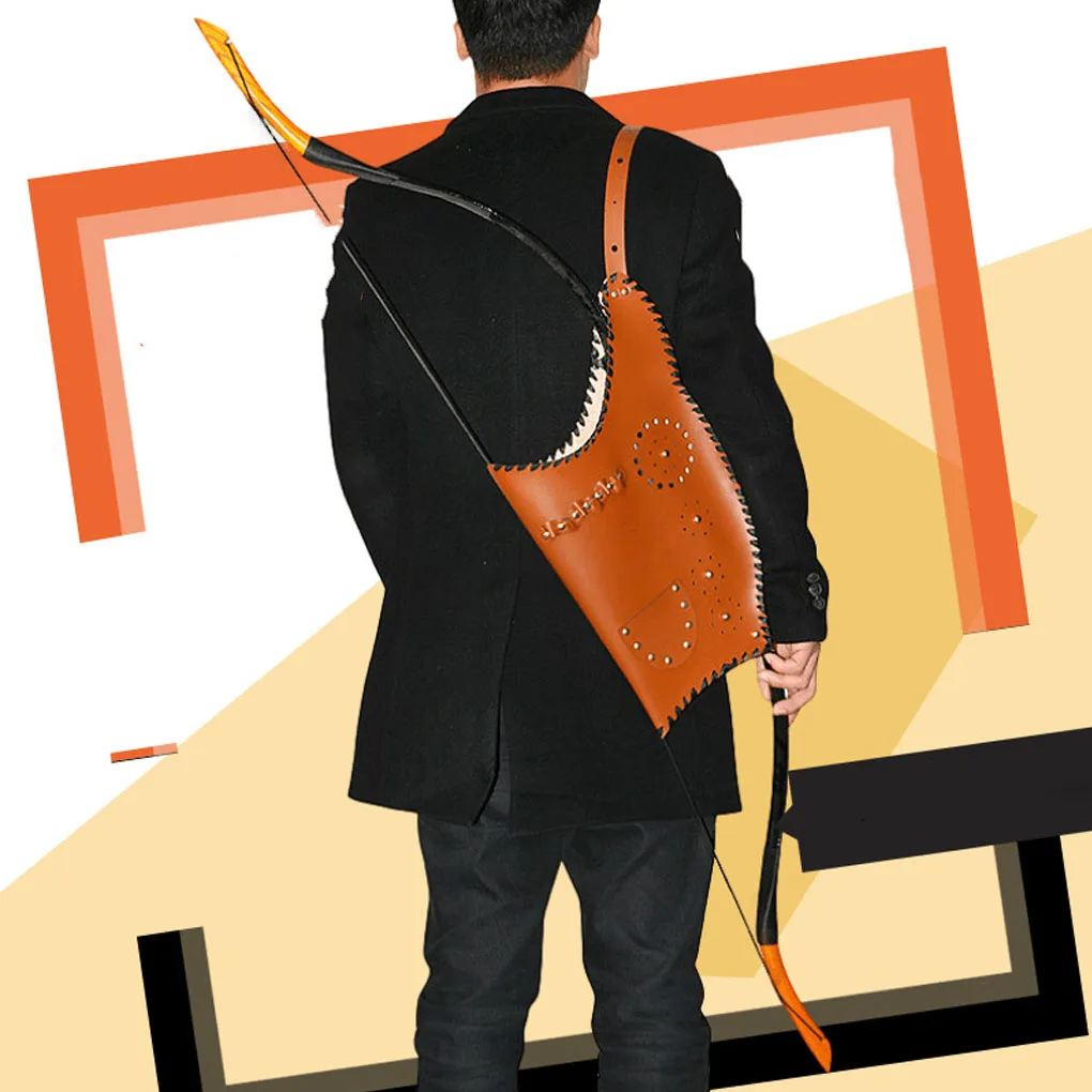 

2 Pieces Set Imitation Leather Shooting Tool Bag Solid Color Pouch