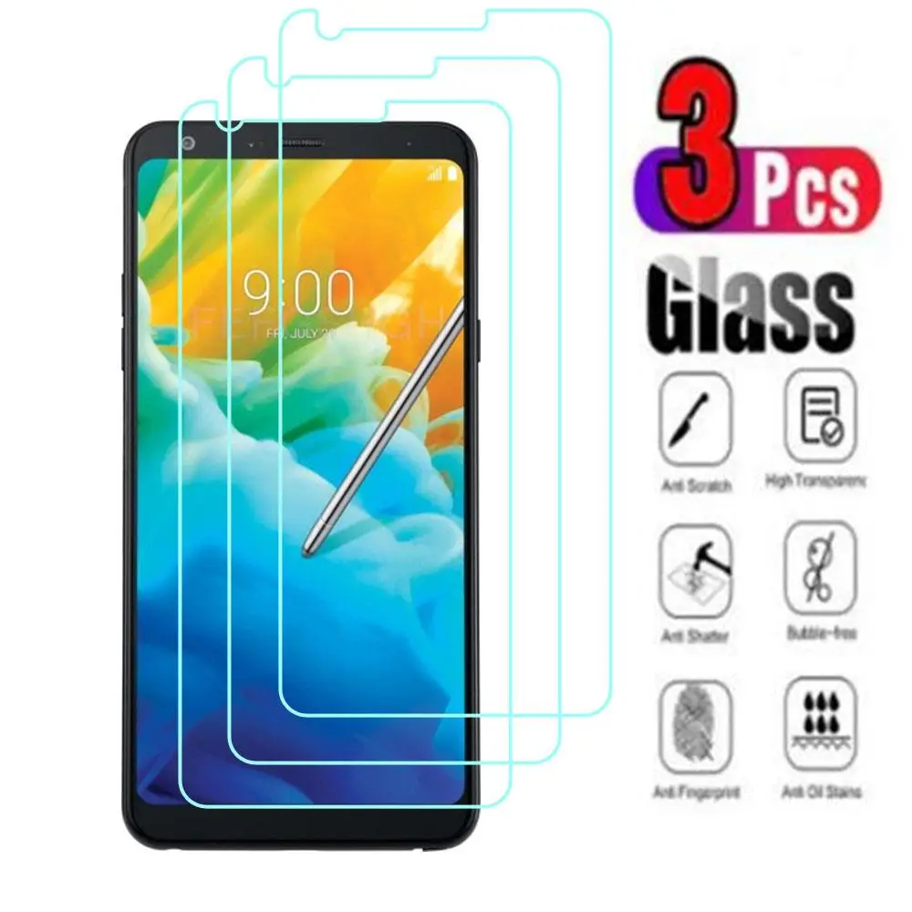 

3Pcs 9H Protective Tempered Glass For LG Stylo 4 High Quality Screen Protector Protection Cover Film