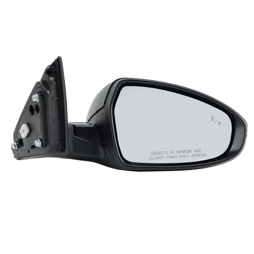 8-проводное боковое зеркало заднего вида в сборе для Kia FORTE/ERATO/SHUMA 2019-2023 черное с