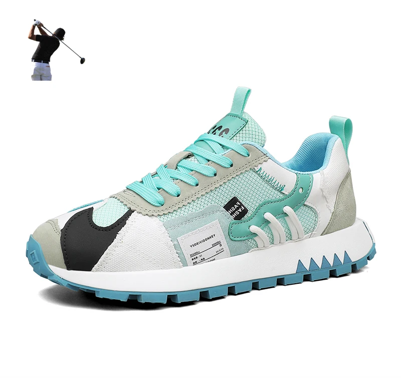 

Fashion Youth Golf Shoes Spring Summer Outside Grass Walking Shoes Golfer Training Sneakers Men Golfing Shoes