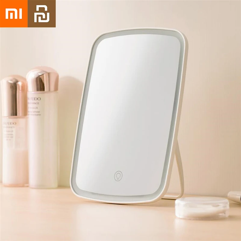 

Умное светодиодное освещение Xiaomi Youpin, портативное зеркало для макияжа, для общежития, настольное складное туалетное зеркало, инструмент дл...