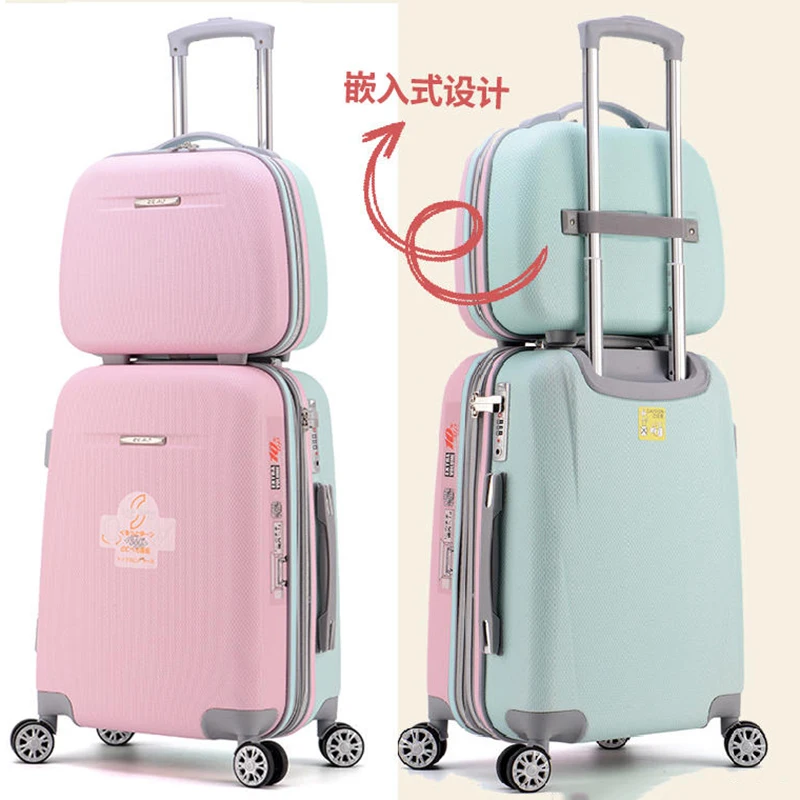 Расширяющийся чемодан для женщин новый высококлассный комбинированный