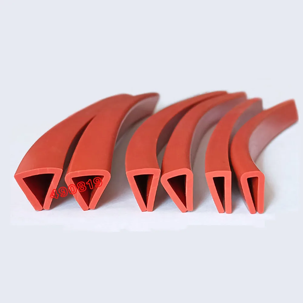 1/3/5 м силиконовая U-образная кромкооблицовочная лента многоцветная резиновая