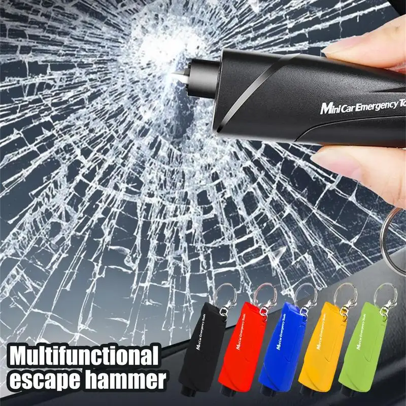 

Multifunctional Car Safety Hammer Escape Tool Glass Window Breaker Seat Belt Cutter Life-Saving Car Portable Escape Hammer Tool