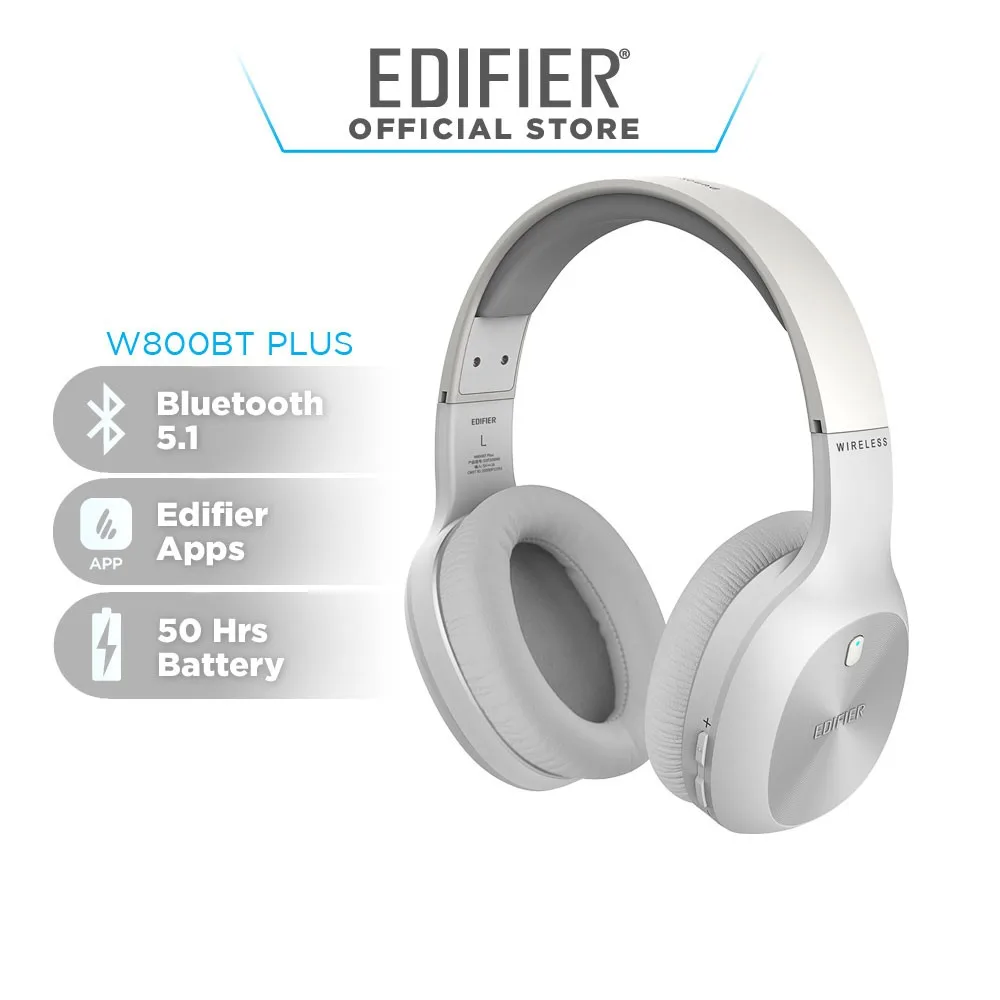 

Edifier W800BT / W800BT PLUS - Bluetooth V5.1 гарнитура, наушники с многоточечным | Приложение Edifier Connect