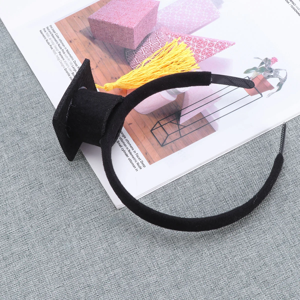 

Graduation Decorations Party Hat Headband Cap Supplies Bachelor Headdresses Favors Photo Props