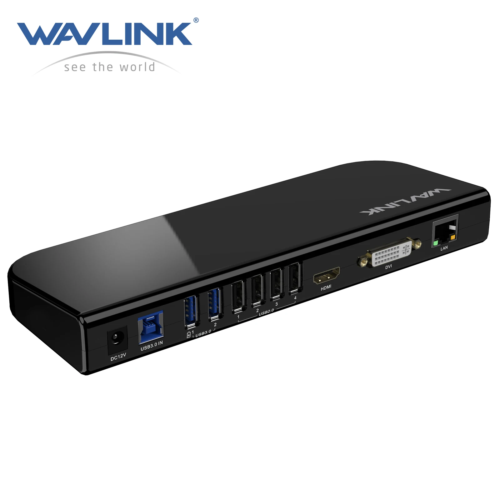 

Wavlink USB 3.0 Universal Laptop Docking Station 13-in-1 USB-C Hub Dual Monitor HDMI And DVI/VGA/HDMI Port For Mac Windows