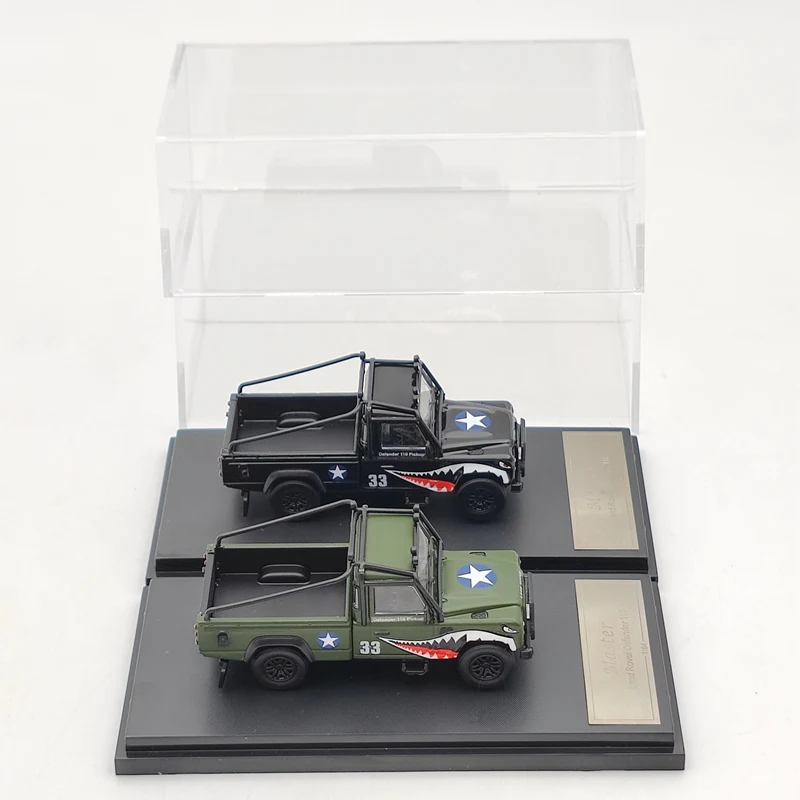 1:64 мастер защитник 110 Пикап акула рот модели автомобилей литья под давлением