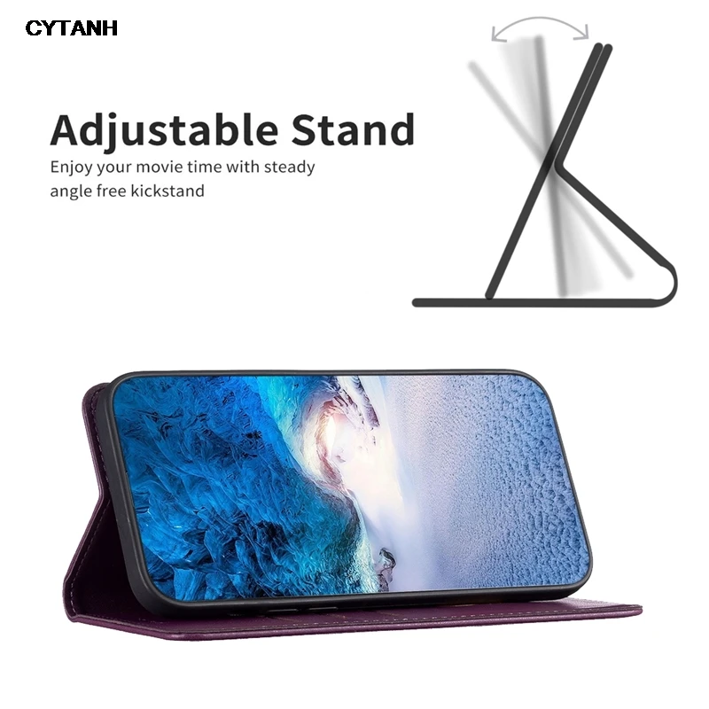 Магнитный чехол на Honor 90 Lite кожаный флип-чехол для телефона Funda Huawei lite Honor90 Pro слоты