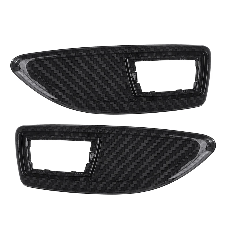 

1 Pair Car Side Marker Light Lamp Repeater Indicator Surrounds Frame Trim Fit for Vauxhall Corsa VXR D Carbon Fiber Style ABS