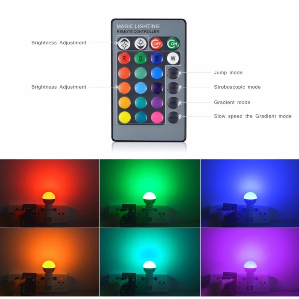 Рисунок 2 - E27 светодиодная лампочка RGB Светодиодная