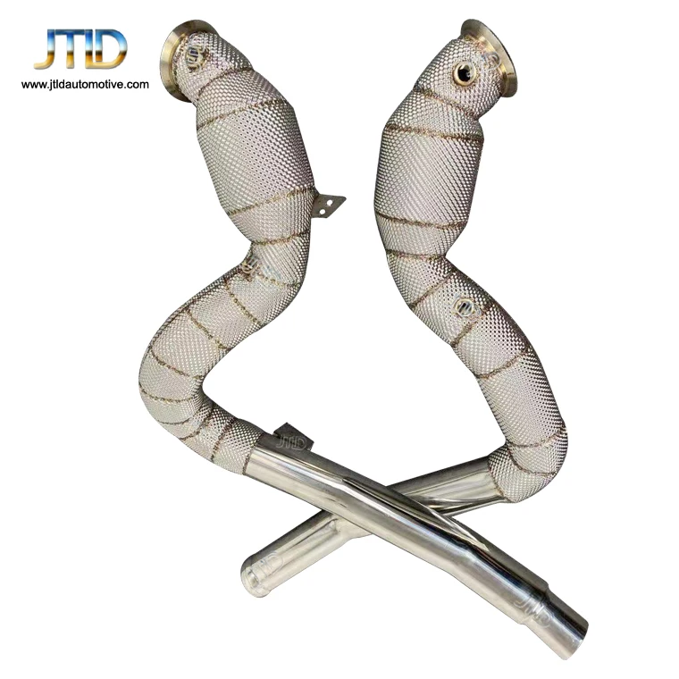 Теплозащитная выхлопная труба для Mercedes Benz AMG GT SS304 система из нержавеющей стали