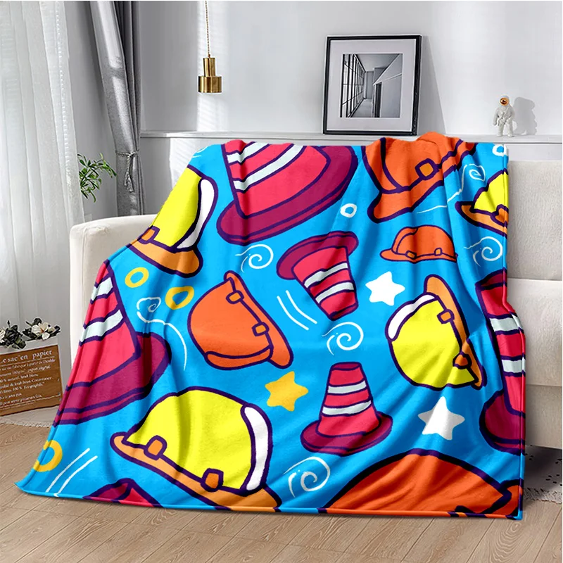 

Cartoon Anime Pattern Manta Sofa Bed Cover Soft Blanket Plaid Soft Warm Flannel Throw Noon Break Blankets Fans Gif