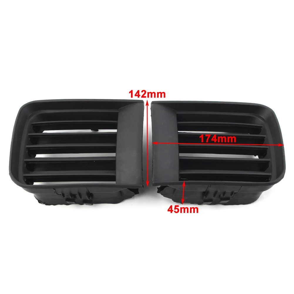 Черный ABS передний бампер автомобиля противотуманная фара решетка накладка