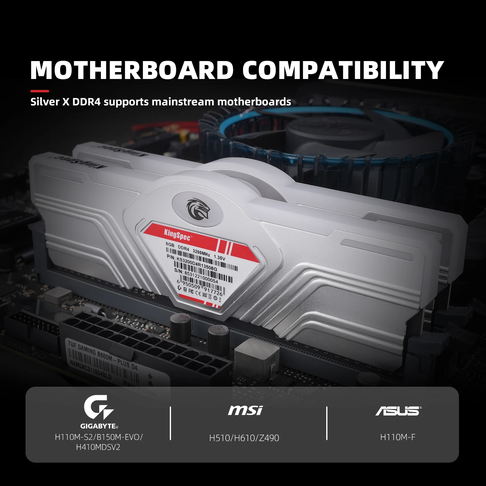 Оперативная память KingSpec DDR4 8 Гб 16 3600 МГц Память ddr4 RGB 3200 8GBx2 32 XMP 1 35 в для настольных