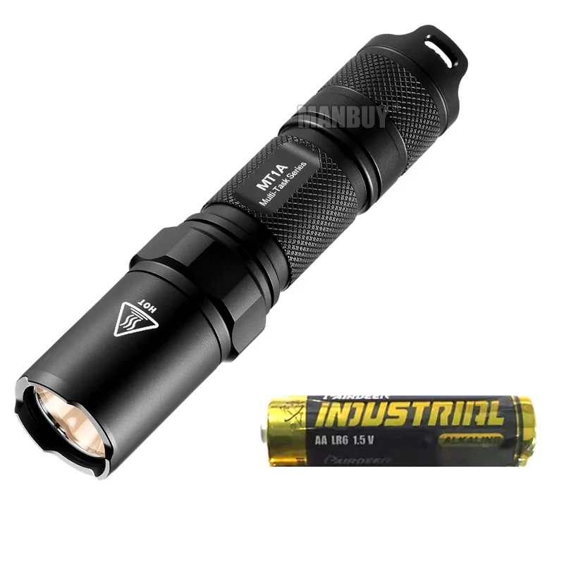 2023 NITECORE MT1A with AA Battery CREE XP-G R5 LED 180 LMs 3 Mode Multi-Task Series Mini Torch Flashlight outdoor Tools Hiking