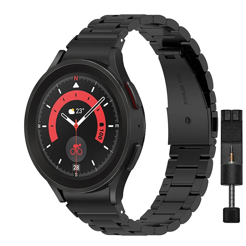 

Ремешок из нержавеющей стали для Samsung Galaxy Watch 5 pro, браслет без зазоров для Galaxy Watch 4 Classic, 42 мм 46 мм, 45 мм