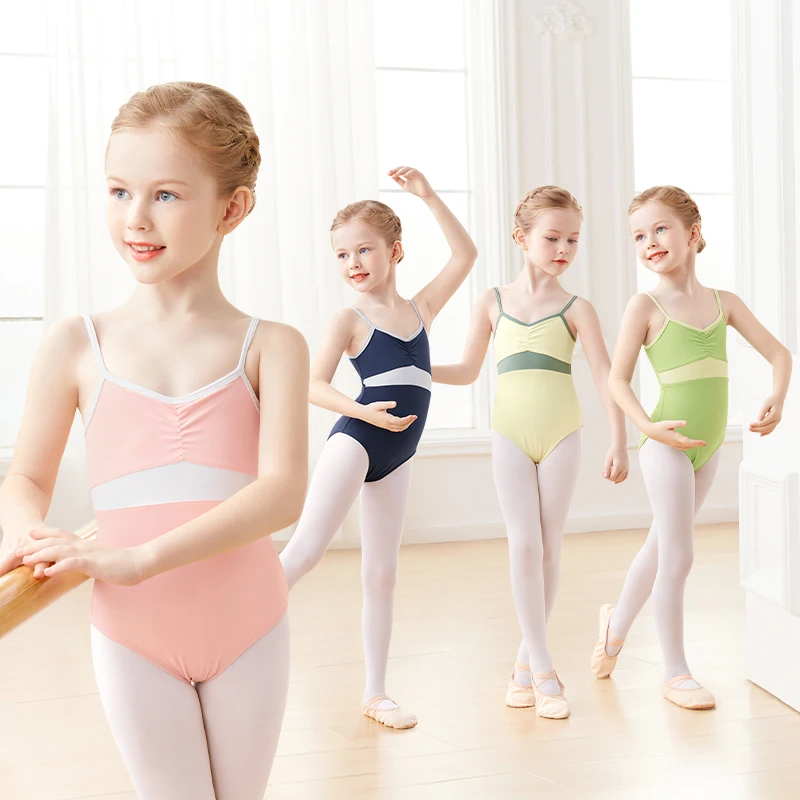 Балетное трико для девочек с подкладкой Детская нейлоновая кофта гимнастические
