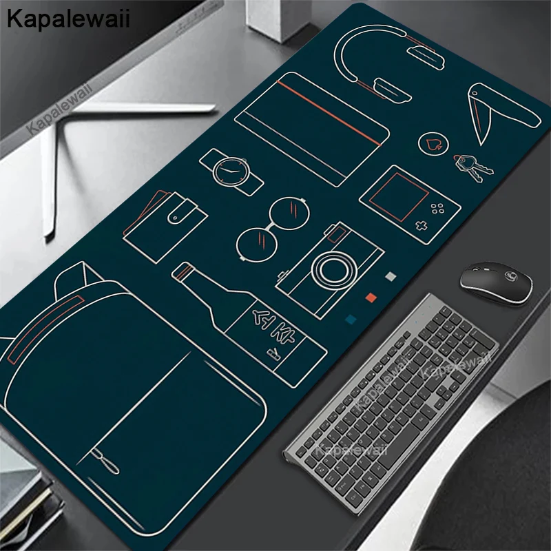 

Gaming Mouse Pad Cartoon Large Gamer XXL Keyboard Deskmat Mause Mat 900x400cm Carpet Rubber Soft Tapis Souris Mousepad For CSGO