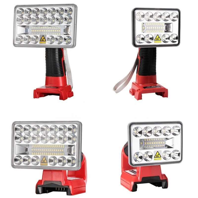 

Newest for Milwaukee M&18 18V Li-Ion Battery Portable LED Lamp Indoor Outdoors Work Light High Quality with USB Outdoor Lighting