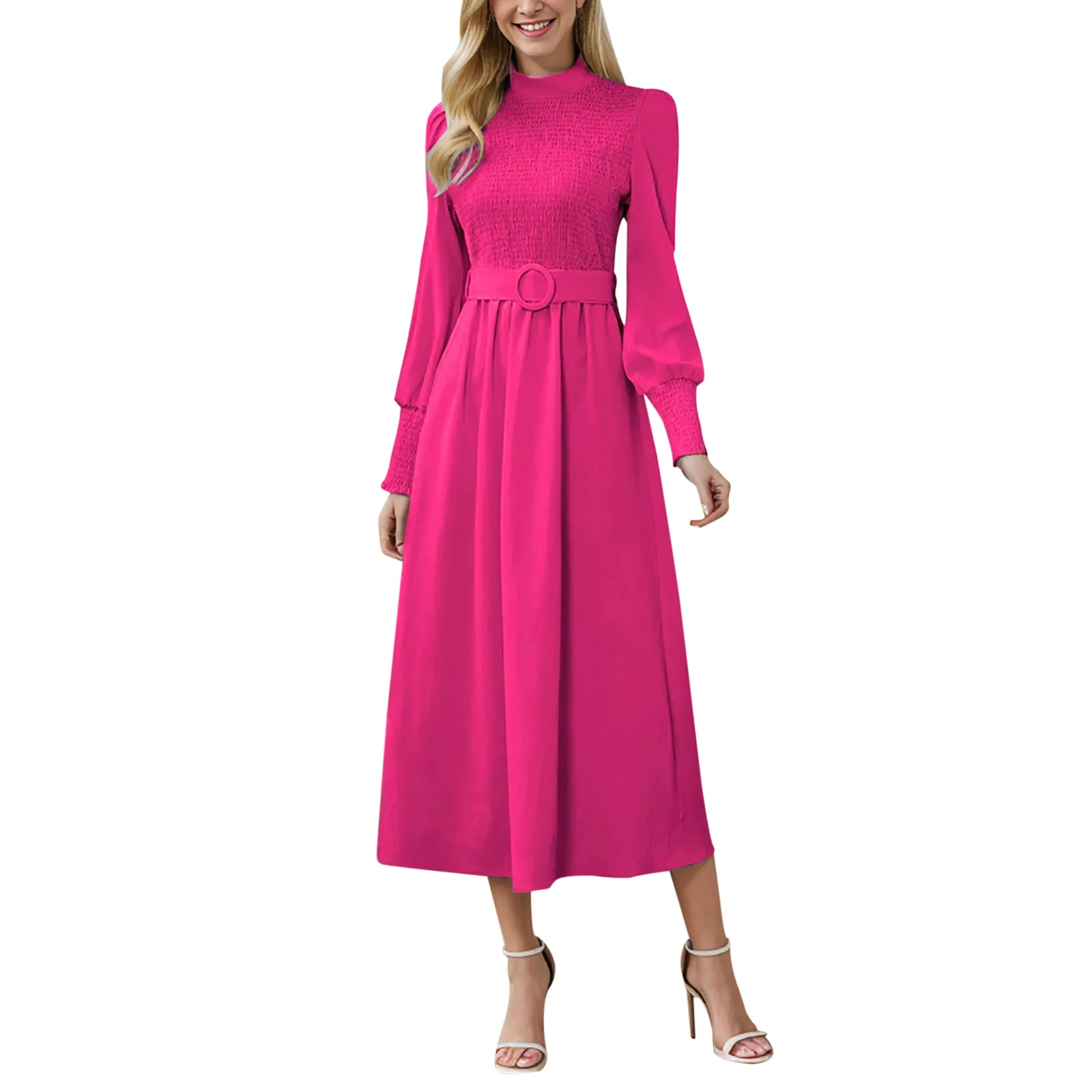 

Офисное платье женское однотонное облегающее элегантное платье средней длины со стоячим воротником коктейльные платья для женщин повседневные