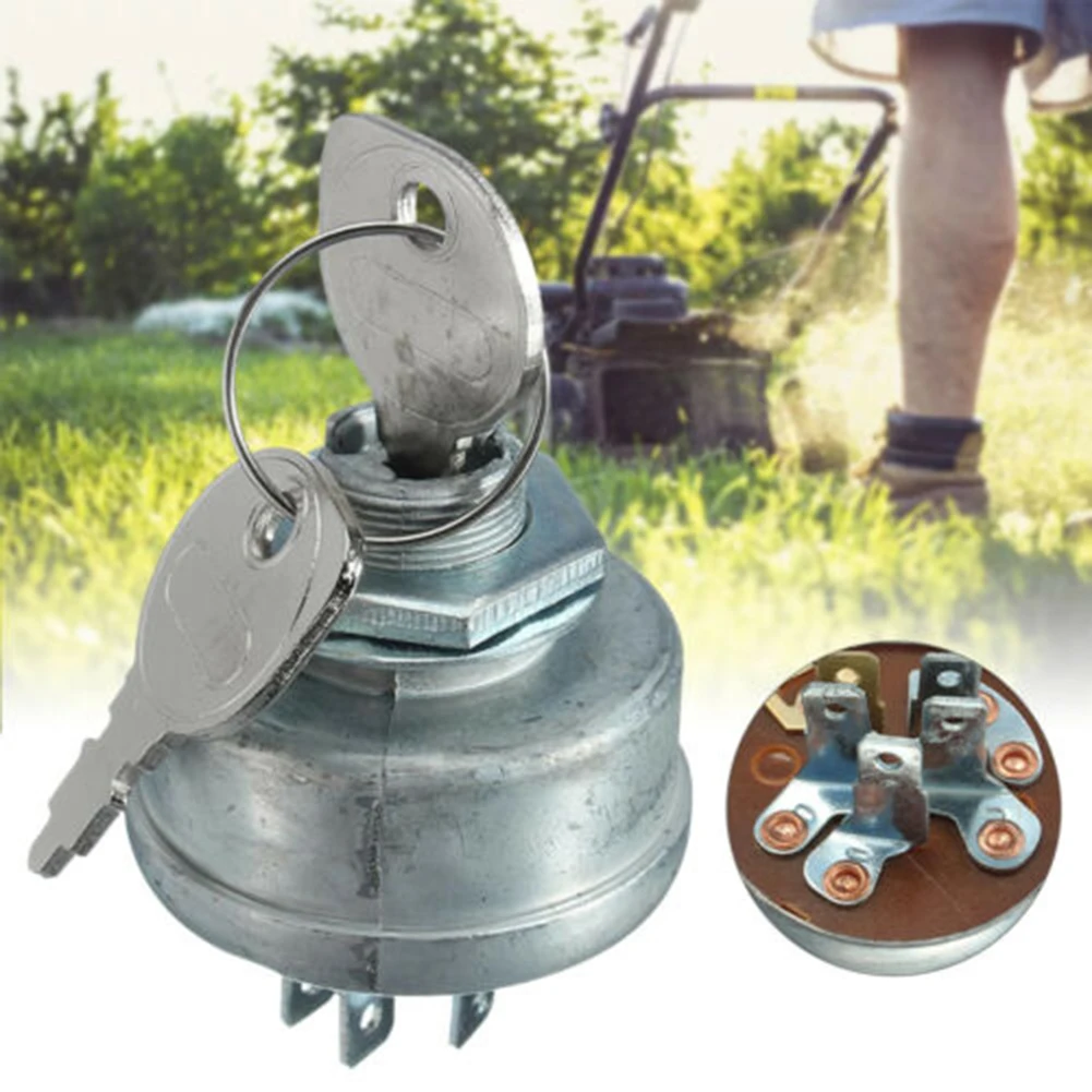 

5 Terminal Ignition Starter Switch Key Ignition Starter Switch And Keys Fits MTD 725-0267A Ride On Tractor Mower 0945-4