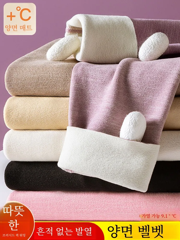 Dralon Long Johns Leggings women Fleece-lined Thick Tight Warm Pants Cotton Woolen for Students Warm-keeping