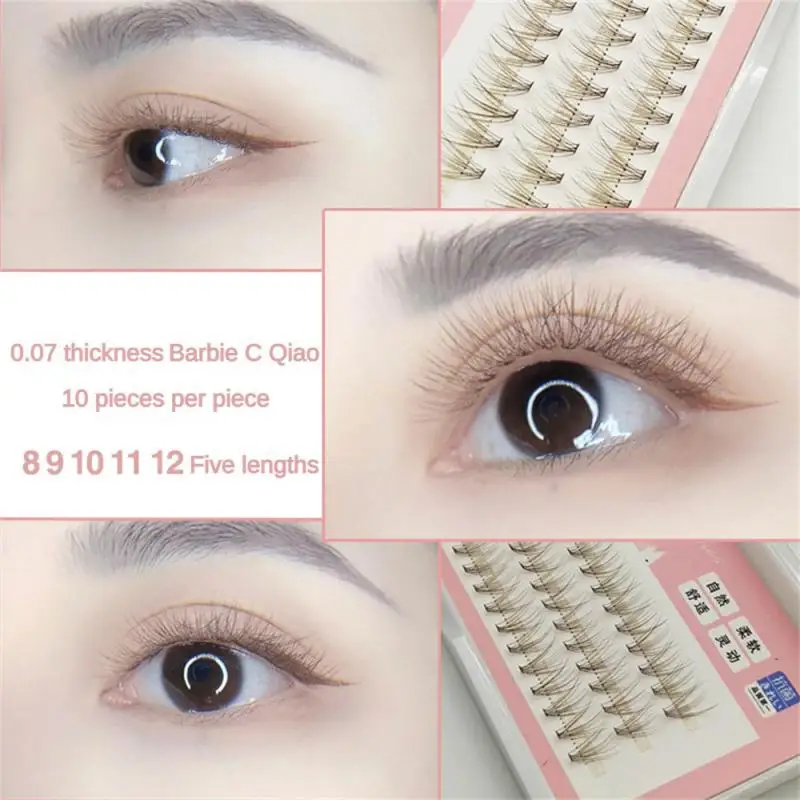 

Fan Eyelashes With Delicate Packaging Pure Handwork For Cosmetics Subject Natural Soft Curly False Eyelashes Fluffy