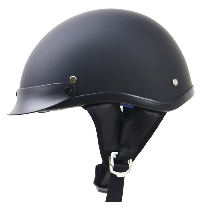 

DOT Safety Protection Gear Motorcycle Helmet Half Face Vintage Retro German Scooter Men Women Head Motorbike Helmet Capacete