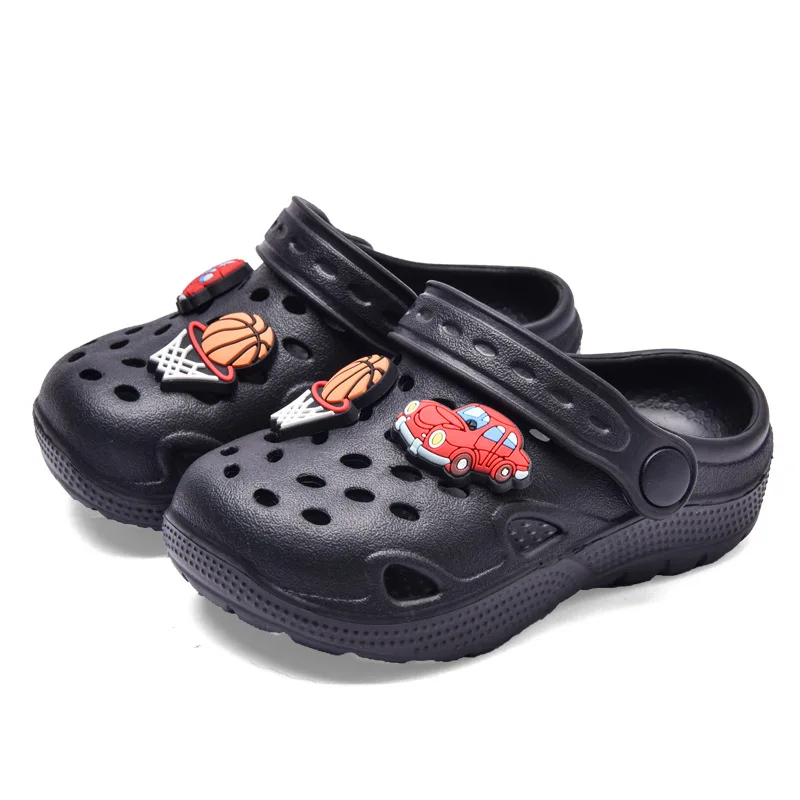 Disney Cartoon Boys Cars Slipper Summer Boys Slippers Beach Shoes Kids Cave Shoes Indoor Outdoor EVA Shoes