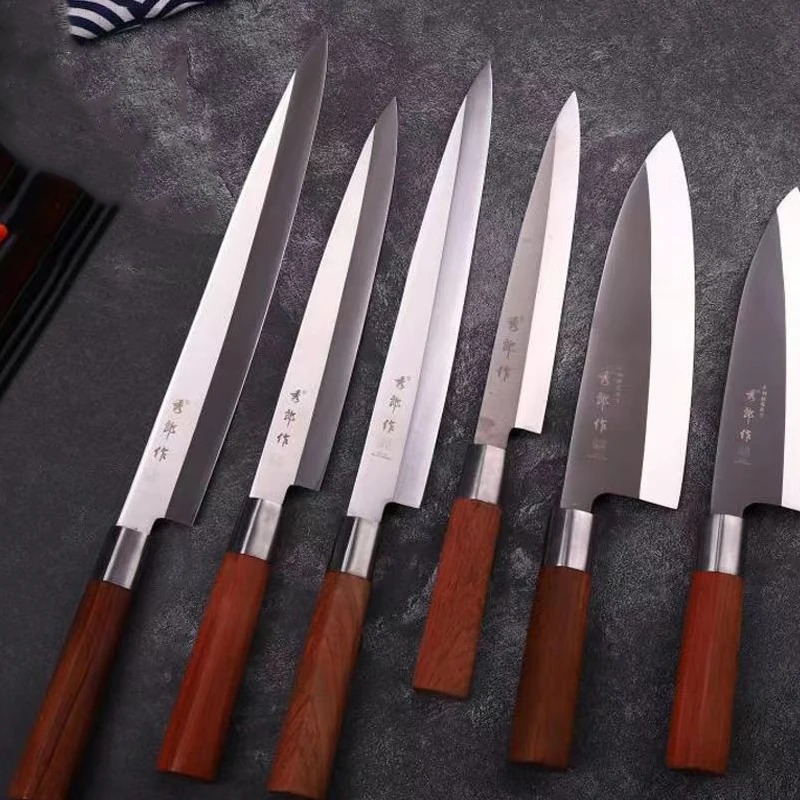 

Salmon Sashimi Japanese Knife Multifunctional Fish Filleting Sushi Knife Stainless Steel Slicing Chef Knives Set Kitchen Tools