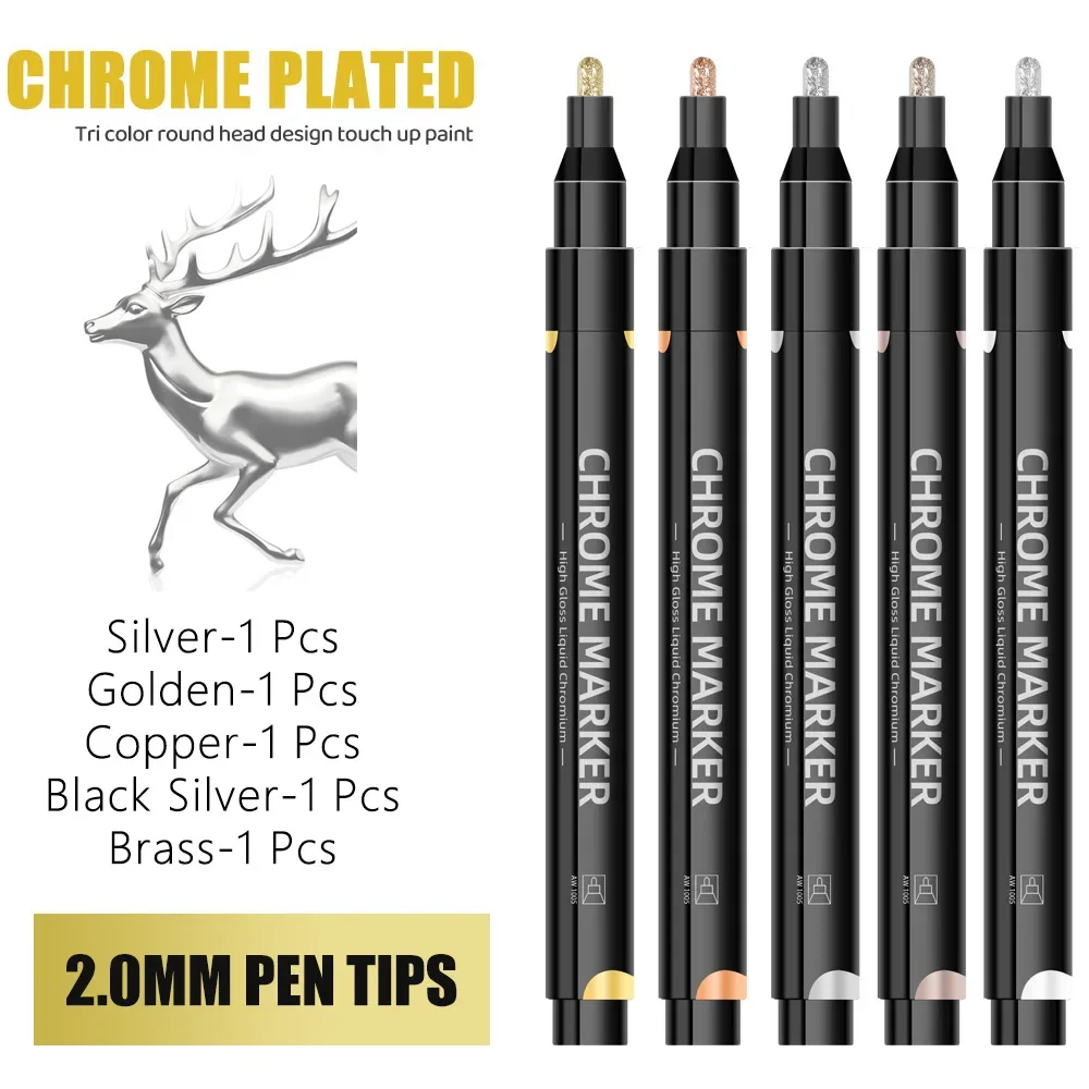 

Маркеры Kissbuty хромированные зеркальные 2 мм золотой, серебряный, медный