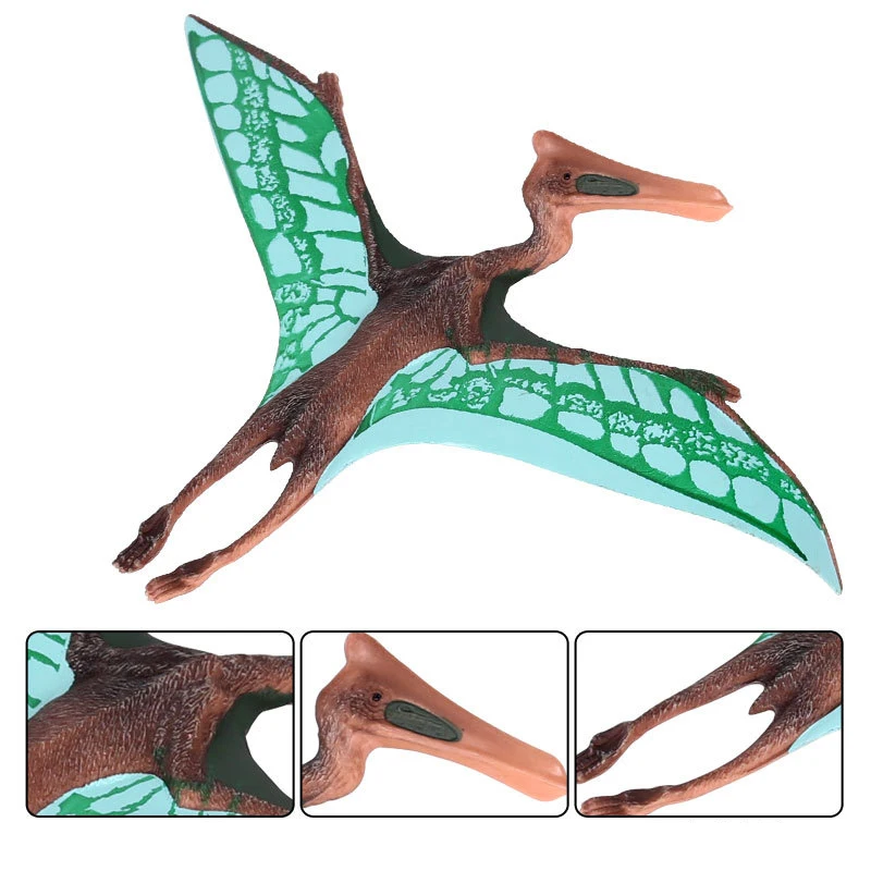 

Модель динозавра, детская игрушка, твердый пластиковый динозавр, мир Юрского периода, Птерозавр, птеродактил, летающий дракон