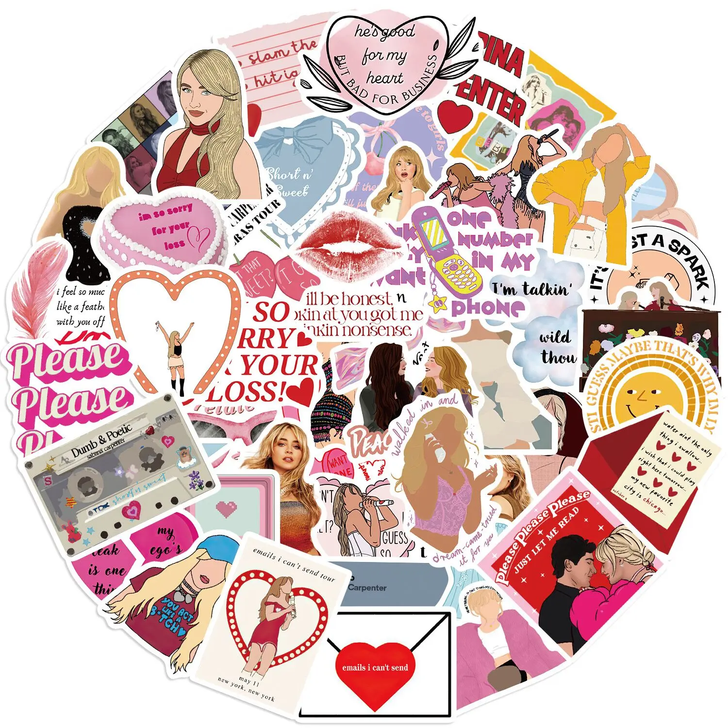 10/50 шт. декоративные наклейки для телефона ноутбука чемодана гитары