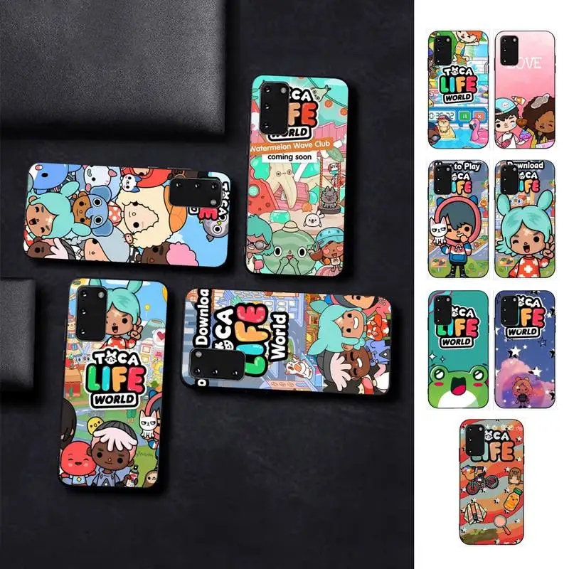 

Toca Boca Toca Life World Phone Case for Samsung S10 21 20 9 8 plus lite S20 UlTRA 7edge