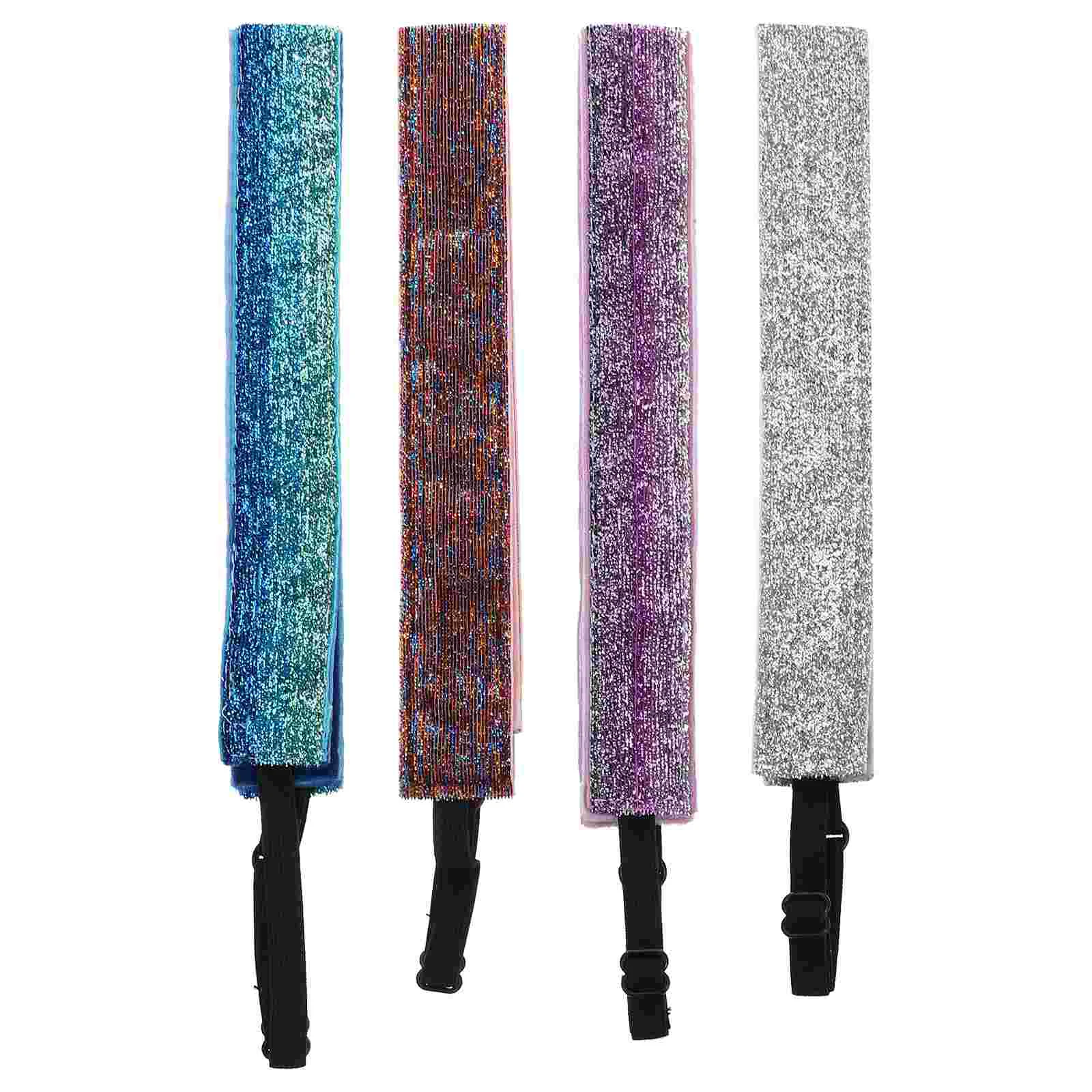 

4Pcs Non-skid Exercise Headband Outdoor Sports Hairband Kids Sequins Hairwear