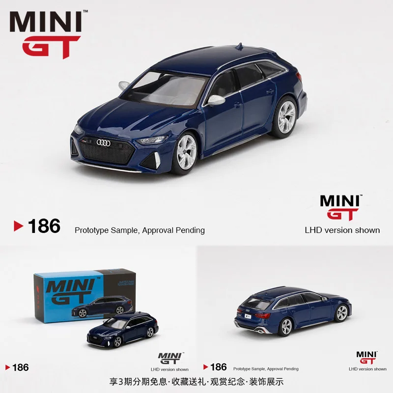

MINI GT 1:64 Audi RS6 Navarra Avant Crock Pot Wagon Alloy Car Model