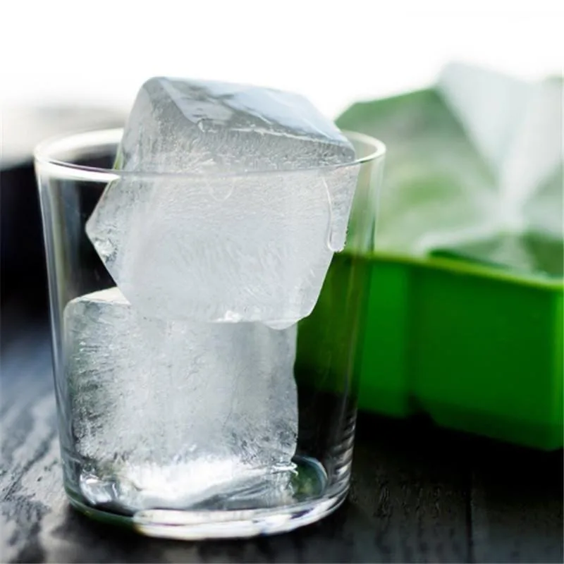 Креативная силиконовая 4/6/8 квадратная решетка для льда большая коробка Форма