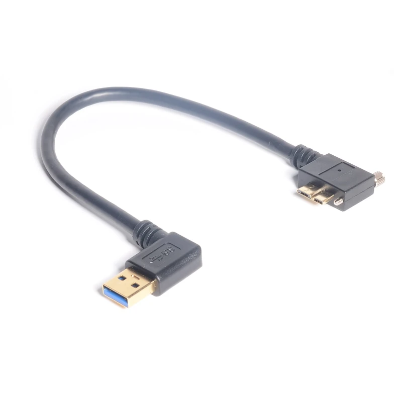 90 градусов правый угол USB 3.0 тип A штекер к Micro B Штекер кабель левый для HDD внешний
