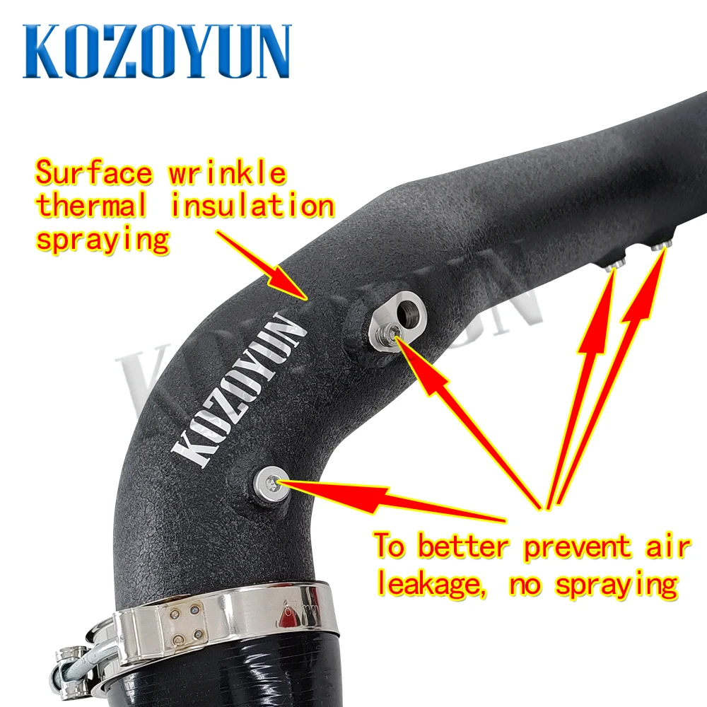 Комплект интеркулера повышающей трубы заряда для Audi EA839 A6 A7 C8 55TFSI 3.0T 2019+