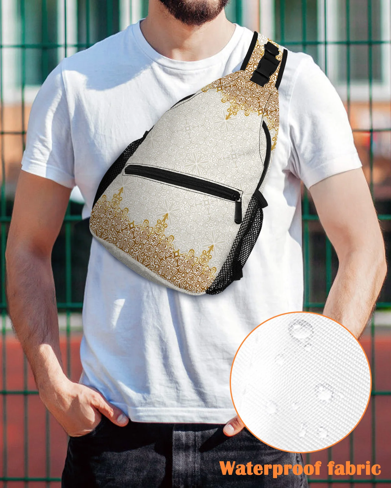 Богемные ретро этнические желтые нагрудные сумки для женщин и мужчин