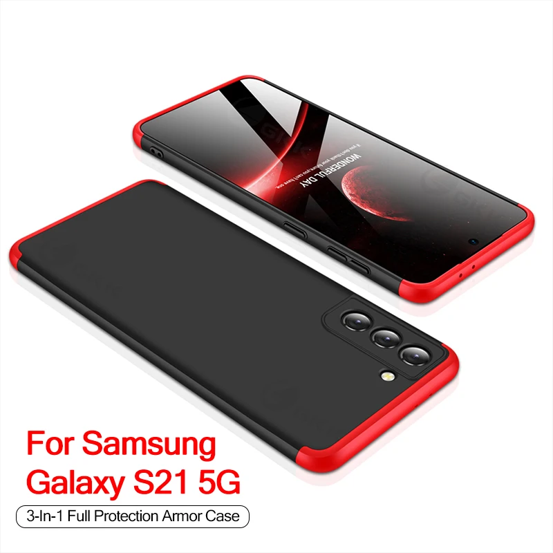 

GKK For Samsung Galaxy S21 Plus Ultra 5G Case 3 in 1Full Protection Armor Anti-knock Hard Cover Case For Samsung S21 Plus Ultra