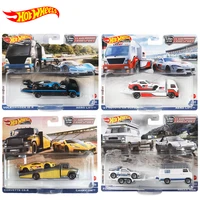 original hot wheels premium car culture team transport diecast ford mustang ford benz kids boys toys for children birthday gift